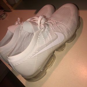 All white Nike vapor max
